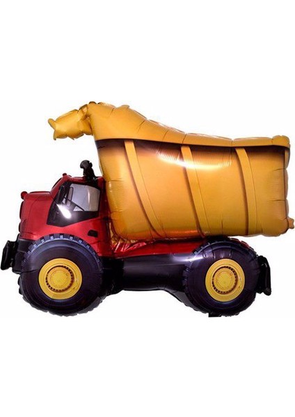 Kamyon Dozer Kepçe Inşaat Balon Set Yıldız Balon Folyo Set Konsept Doğum Günü Set Yaş Balon Set