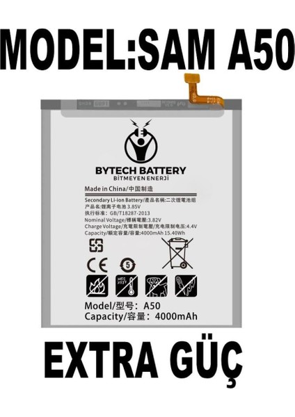 Samsung A50 Güçlendirilmiş Batarya