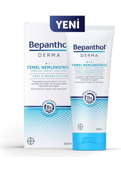 Bepanthol Derma Temel Nemlendirici Günlük Vücut Losyonu 200ML