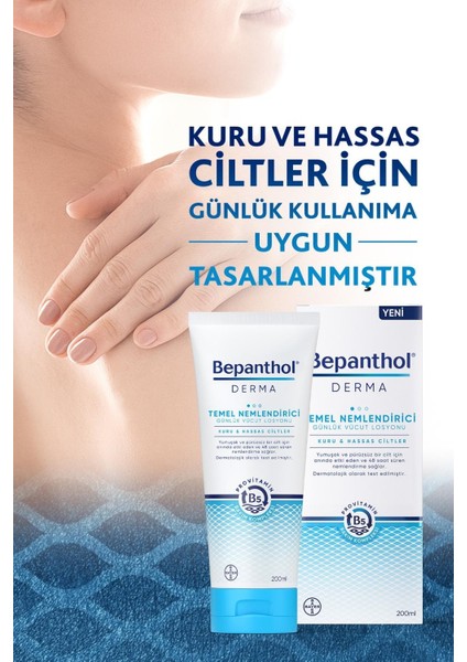 Bepanthol Derma Temel Nemlendirici Günlük Vücut Losyonu 200ML