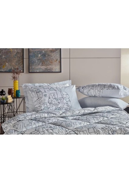 Polycotton Comforter Tek Kişilik Uyku Seti Nova