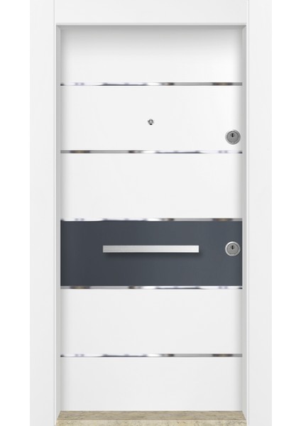 MN-6030 Dış Iklim Kapısı Yağmur'a ve Güneşe Dayanıklı Çelik Kapı