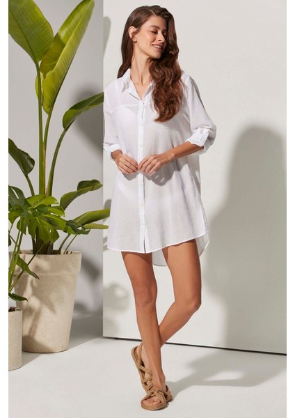 Taç Şile Bezi Kadın Gömlek