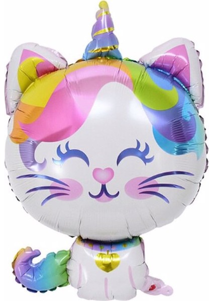 Unicorn Kedi Balon Set Renkli Sayı Balon Folyo Set Konsept Doğum Günü Set Yaş Balon fiyatları