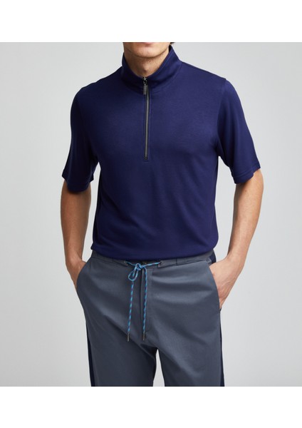 Mavi Modal Yarım Kollu Sweatshirt