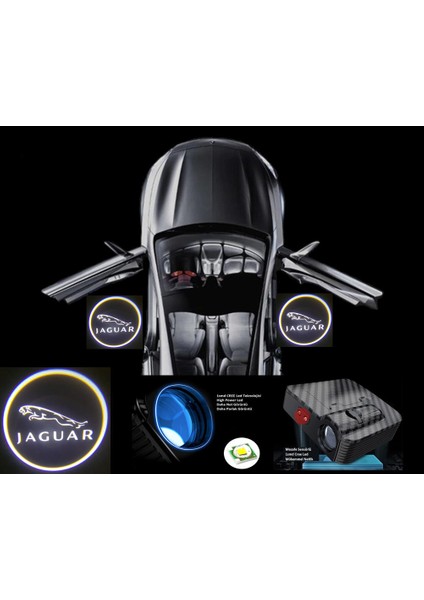 Jaguar Pilli Yapıştırmalı Kapı Altı Logo Mesafe ve Karanlık Sensörlü