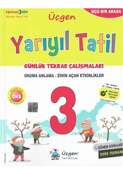 3. Sınıf Yarıyıl Tatil Günlük Tekrar Çalışmaları