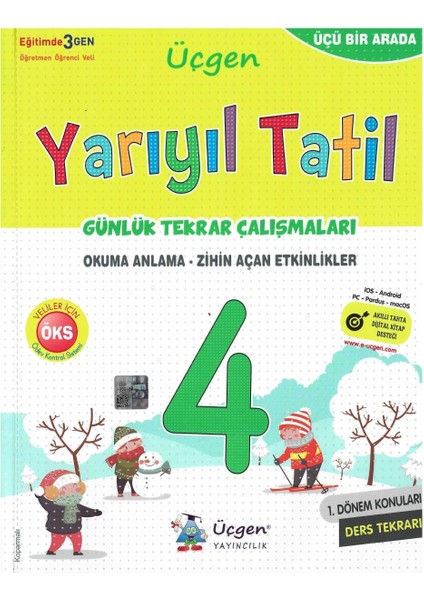 4. Sınıf Yarıyıl Tatil Günlük Tekrar Çalışmaları