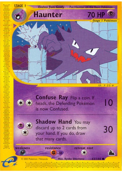 Pokemon Haunter 70HP Kart