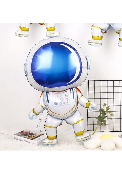 Uzay Kozmik Galaksi Astronot Roket Balon Set Yıldız Balon Folyo Set Konsept Doğum Günü Set Yaş Balon modelleri