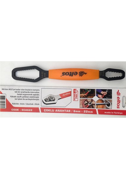 Çoklu Tamir Anahtarı Multi Wrench 6 - 22 mm