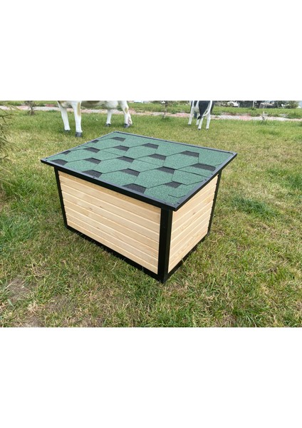 TREA™ İç/Dış Mekan Büyük Ahşap Köpek Kulübesi