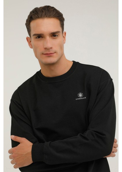 M-SN75 Basıc C Neck Sweat Siyah Erkek Sweatshirt indirimleri