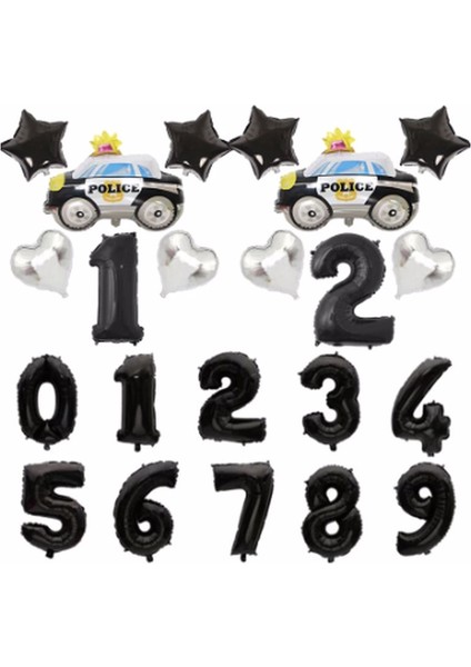 Polis Arabası Yaş Balon Set Balon Folyo Set Konsept Set Yaş Balon Set fiyatları