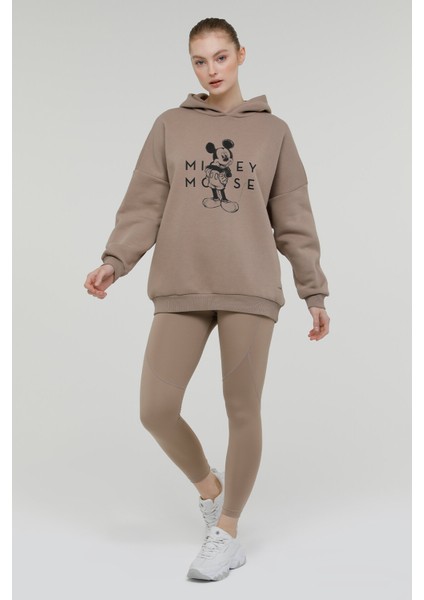 W-GFL32 MICKEY BACK PRINT VIZON Kadın Sweatshirt modelleri