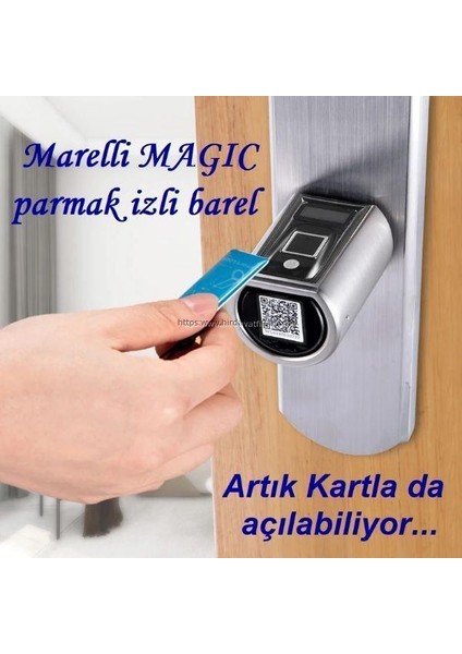 Marelli Magic Parmak Izli ve Cep Telefonuyla Açılan Kilit Kapı Göbeği, Bareli, Silindiri