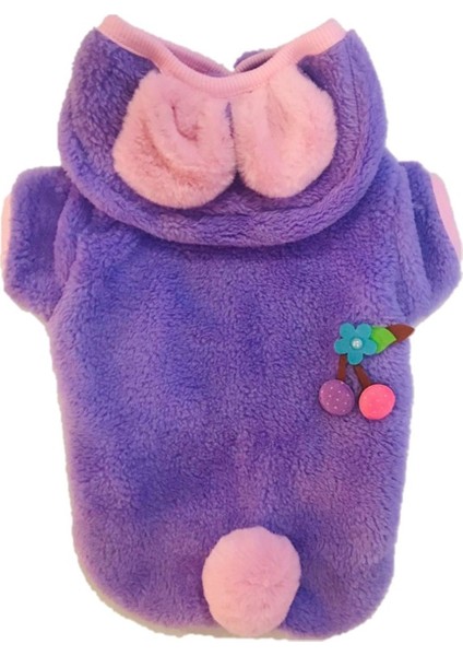 Lilac Premium Peluş Küçük Irk Köpek Sweatshirtü (2 kg-9 kg arası köpeklere uygundur) indirimleri