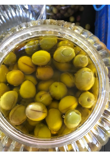Ev Yapımı Yeşil Suda Zeytin 1 kg