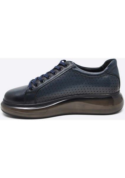 Hakiki Deri Lacivert Sneaker Erkek Ayakkabı 9836 102 indirimleri