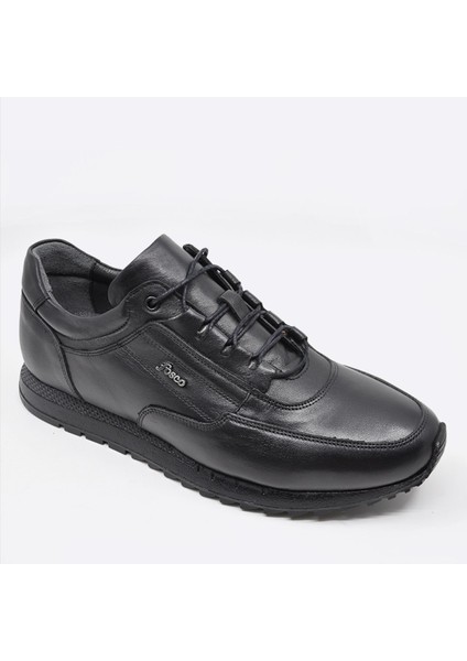Hakiki Deri Siyah Sneaker Erkek Ayakkabı 2773 306