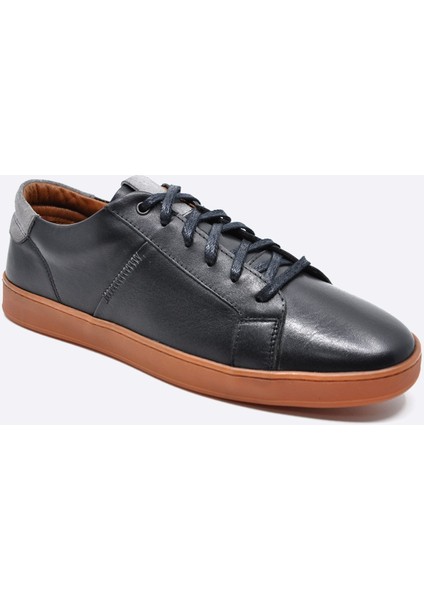 Hakiki Deri Siyah Sneaker Spor Erkek Ayakkabı 9882 100 fiyatları