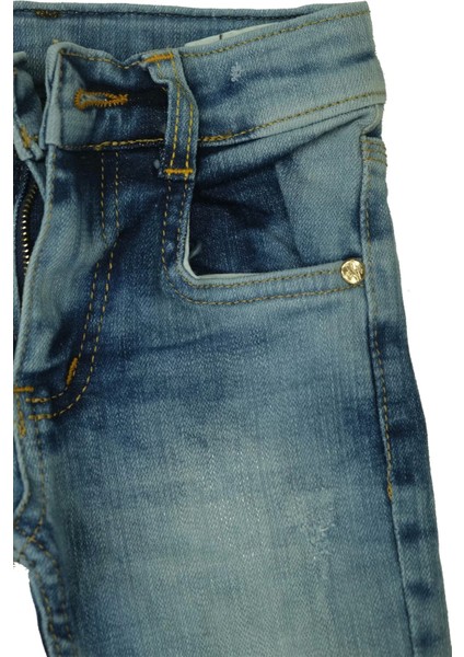 Erkek Çocuk Slim Buz Mavi Kot PANTOLON-2808