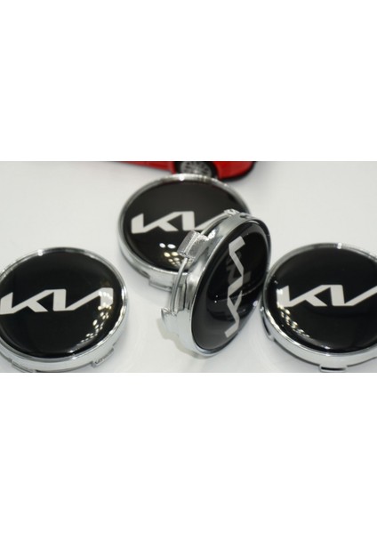 Kia Yeni Nesil Logo Jant Göbeği Kapak Seti 60MM