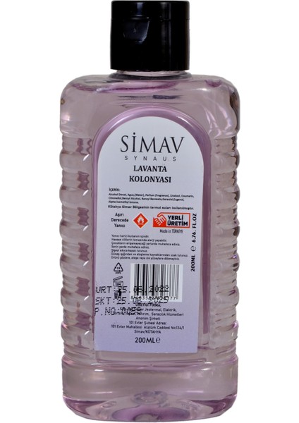 Termal Sulu Lavanta Kolonyası - 200 ml