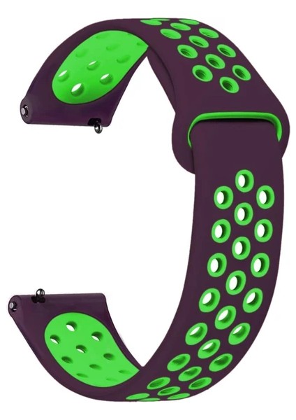 Honor Magic Watch-Watch 2 46MM / Honor Watch Gs Pro Uyumlu Delikli Spor Yumuşak Silikon Kordon Kayış