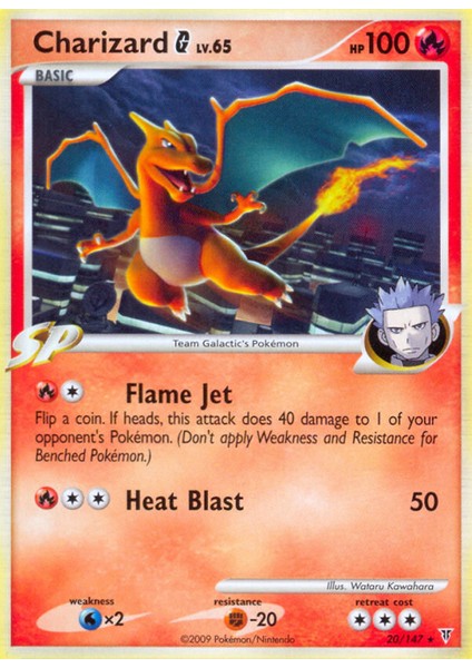 Pokemon Charizard G Lv 65 100HP Kart