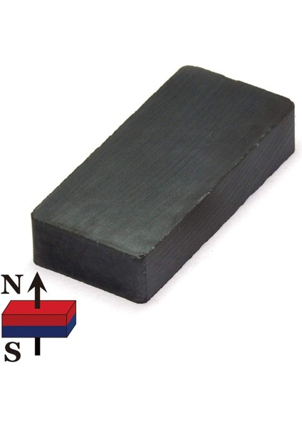 40X25X10 mm Köşeli Ferrit Kömür Seramik Magnet Siyah modelleri