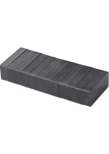 Siyah Güçlü Köşeli Ferrit Kömür Seramik Mıknatıs 40X20X10 M modelleri