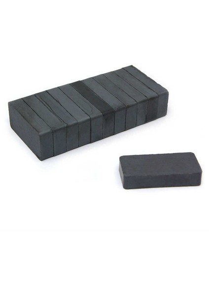 Siyah Güçlü Köşeli Ferrit Kömür Seramik Mıknatıs 40X20X10 M fırsatları