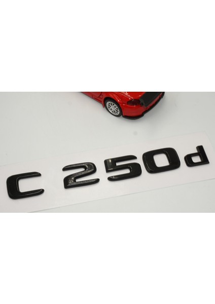 C 250D Bagaj Parlak Siyah Abs 3m 3D Yazı Logo