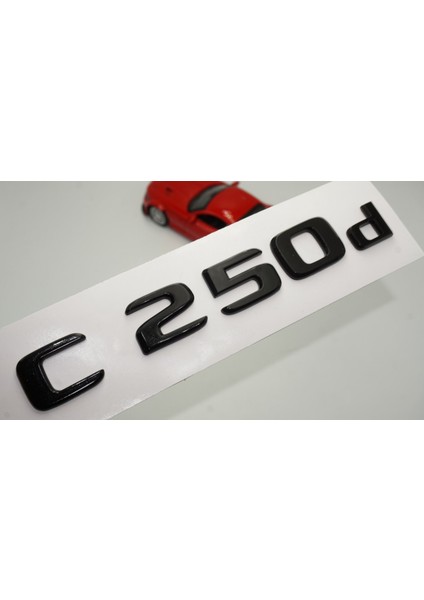 C 250D Bagaj Parlak Siyah Abs 3m 3D Yazı Logo