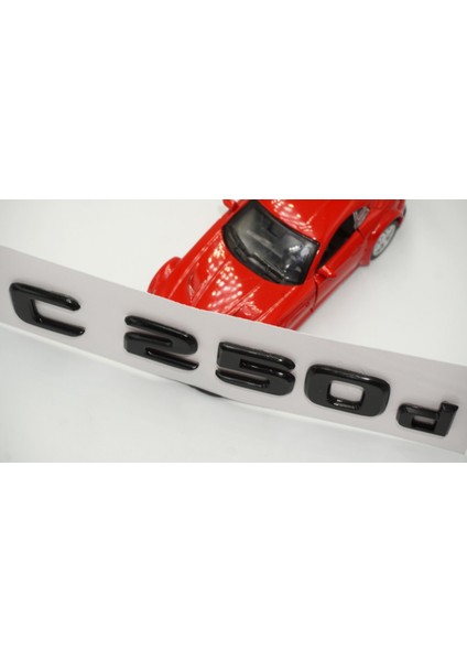 C 250D Bagaj Parlak Siyah Abs 3m 3D Yazı Logo