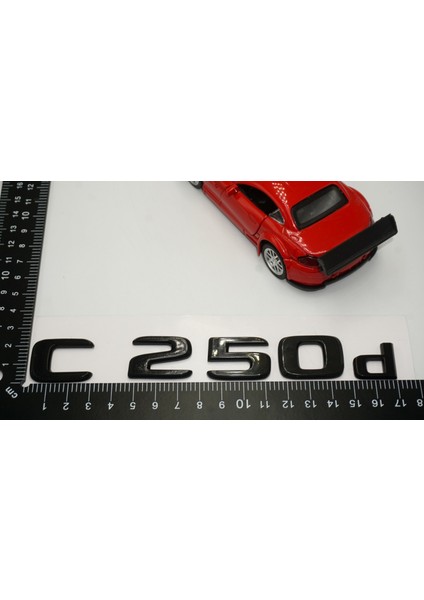 C 250D Bagaj Parlak Siyah Abs 3m 3D Yazı Logo