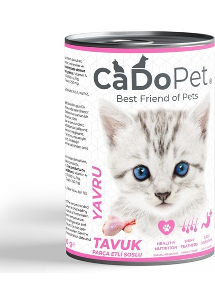 Tavuk Etli Yavru Kedi Konserve 400 Gr*12 Adet