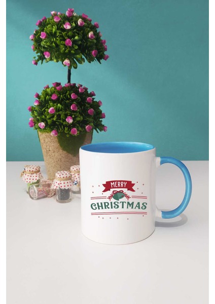 Merry Christmas Yılbaşı Hediyesi Mavi Kupa Bardak Kalemlik Anahtarlık modelleri