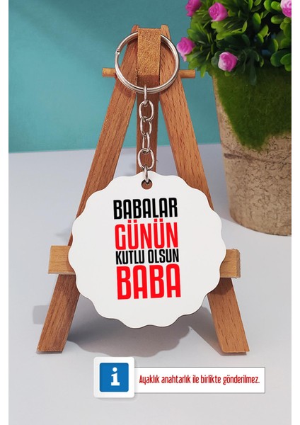 Babalar Günün Kutlu Olsun Baba Ahşap Altlıklı Fincan ve Anahtarlık modelleri
