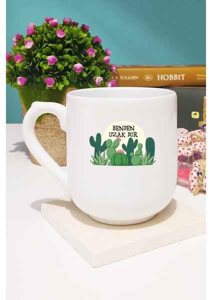 Benden Uzak Dur Kaktüs Oval Kupa Bardak Dekoratif Taş Anahtarlık fiyatları