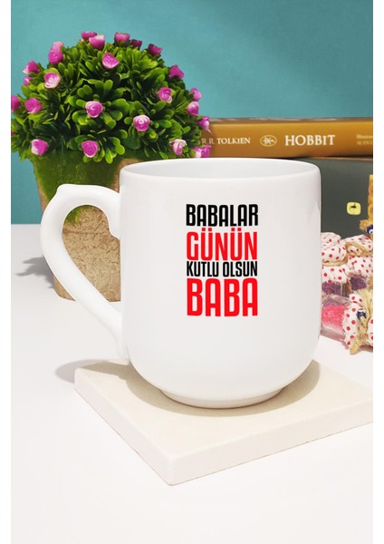Babalar Günün Kutlu Olsun Baba Oval Kupa Bardak Dekoratif Taş fiyatları