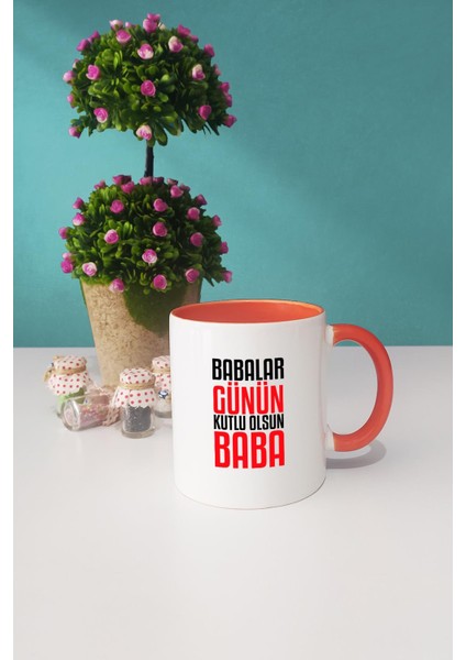 Babalar Günün Kutlu Olsun Baba Turuncu Kupa Bardak Anahtarlık fiyatları