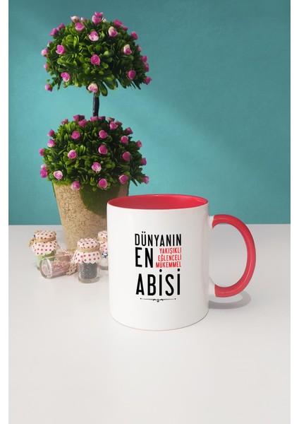 Abiye Hediye Kırmızı Kupa Bardak Dekoratif Taş Anahtarlık modelleri