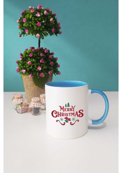 Merry Christmas Yılbaşı Hediyesi Mavi Kupa Bardak Kalemlik Anahtarlık modelleri
