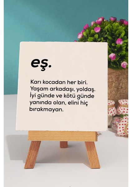 Yıldönümü Hediyesi Eş Mavi Kupa Bardak Dekoratif Taş