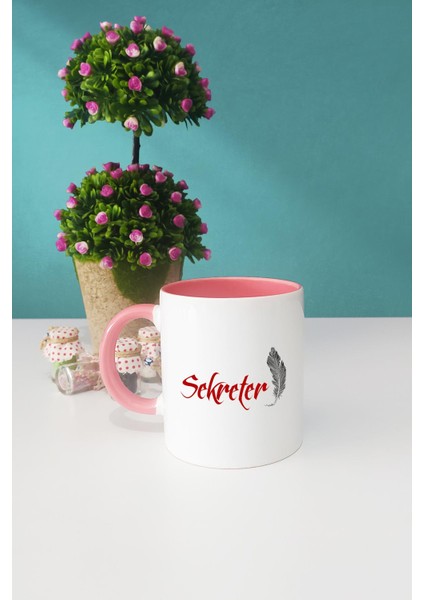 Sekretere Hediye Sekreter Pembe Kupa Bardak Anahtarlık fiyatları