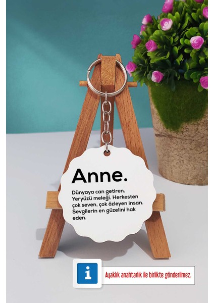 Anneler Günü Hediyesi Anne Oval Kupa Bardak Anahtarlık fırsatları