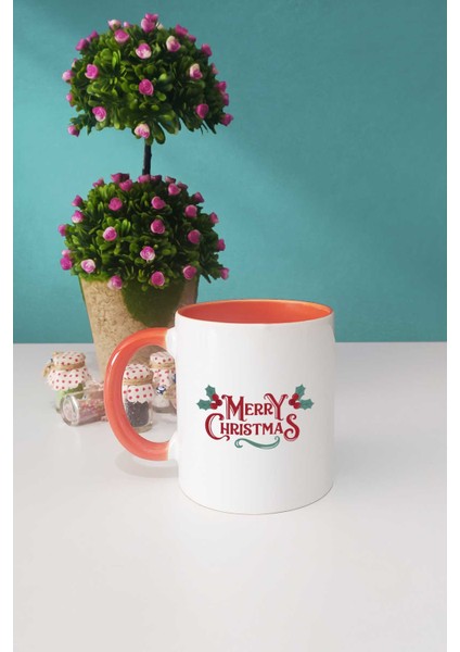 Merry Christmas Yılbaşı Hediyesi Turuncu Kupa Bardak Kalemlik Anahtarlık modelleri