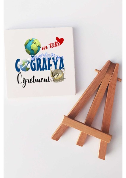 En Tatlı Coğrafya Öğretmeni Dekoratif Taş Baskı fiyatları